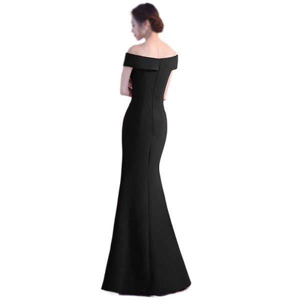 Evening Gown Long Dress Shoulder Dress Long Dress Dinner Slim Dress Wedding