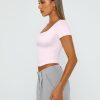Tshirts Shirts for Women Double Lined Going Out Crop Tops 2025 Spring Summer Workout Y2k Clothes Beach Fashion