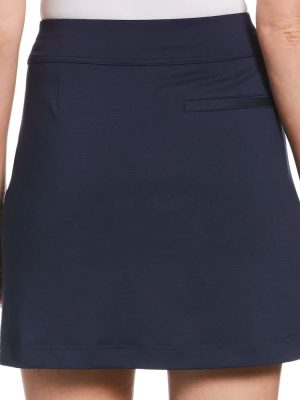 Women's 17" Opti-Dri Solid Golf Skort With Stretch Fabric and TrueSculpt Slimming Technology