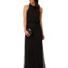 Women's Beaded Halter Long Dress