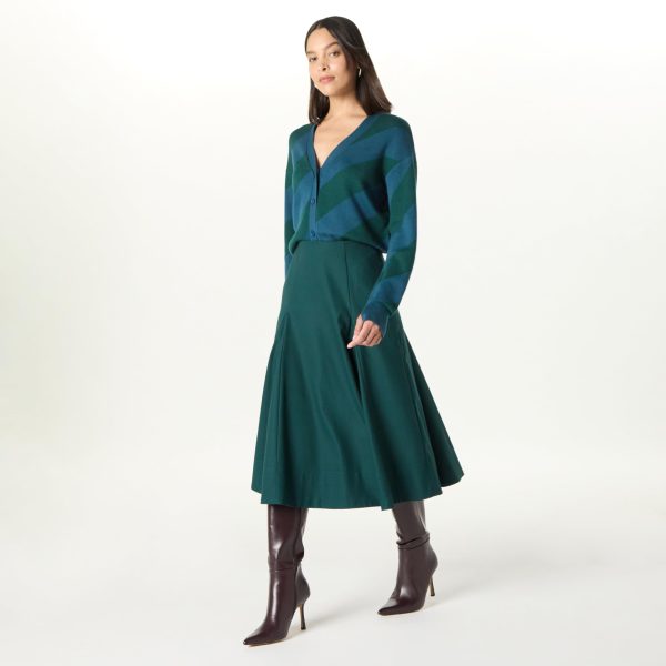 Women's Full Flounce Midi Skirt by @Takkunda