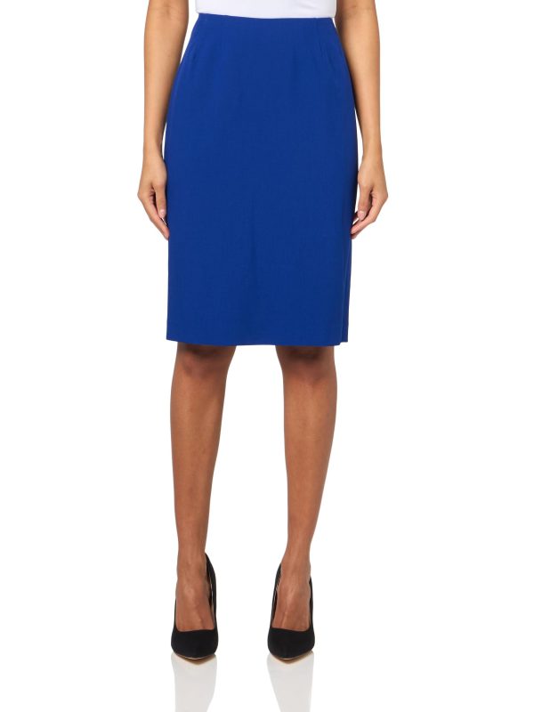 Women's Ruffle Front Blazer & Skirt, 2pc Set