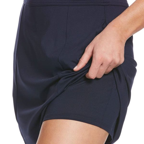 Women's 17" Opti-Dri Solid Golf Skort With Stretch Fabric and TrueSculpt Slimming Technology