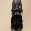 Elegant Summer High Waist Slim Fit Maxi Dress Women's Cascading Ruffle Gown Casual Lace Formal Cocktail Flowing Long Skirt