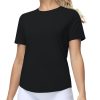 Women's Workout Short Sleeve Breathable T-Shirts Athletic Yoga Tee Tops