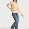 4 Pack: Women's Cotton Classic-Fit Long-Sleeve Crewneck T-Shirt (Available in Plus Size)