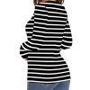 Women's Knit Ribbed Long Sleeve Shirts 2025 Spring Casual Crewneck Tops Slim Fitted Basic Tees