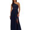 Women's One Shoulder Chiffon Gown