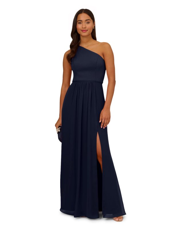 Women's One Shoulder Chiffon Gown