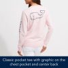 Women's Long-Sleeve Vintage Whale Pocket Tee
