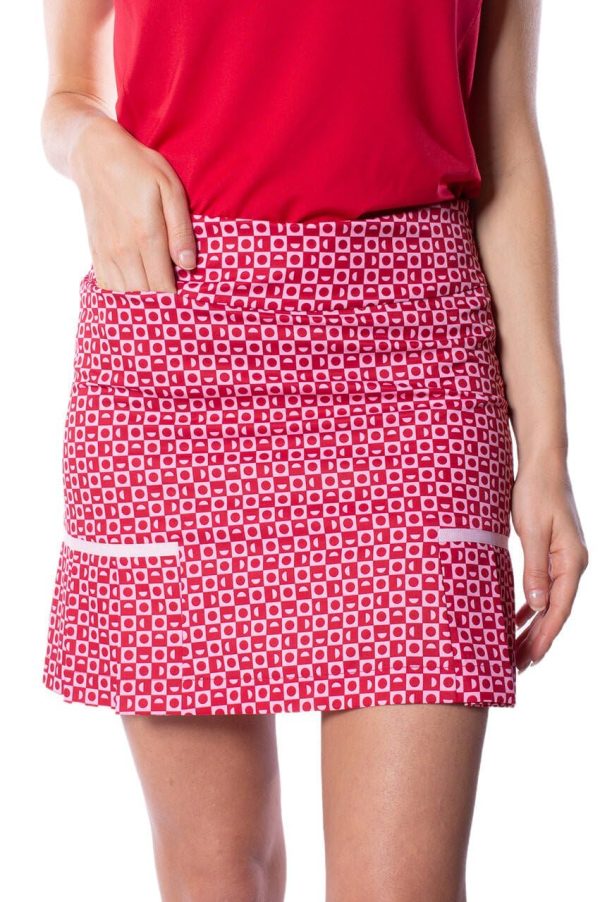 17.5" Golf Skort with Undershorts, Pockets & Zip Waist