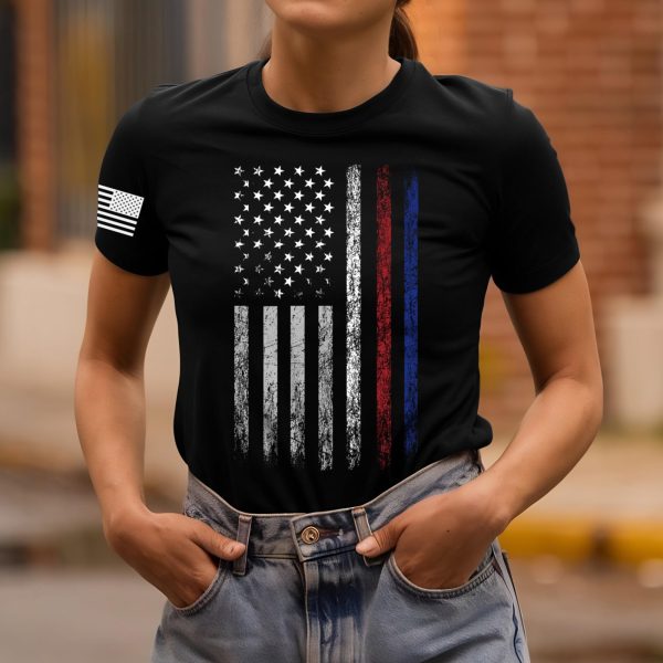 4th of July Shirts Women American Flag Patriotic Shirts USA Star Stripes Graphic T Shirt Short Sleeve Summer Tees
