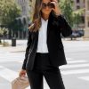 Women's Two Piece Sets Pants Suits Dressy Business Casual Outfits Professional Blazer Pantsuits Set Work Office