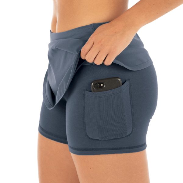 Women's Lined Breeze Skort - Lightweight, Breathable Sun Protection UPF 50+ Casual Skort with Bamboo Viscose Liner