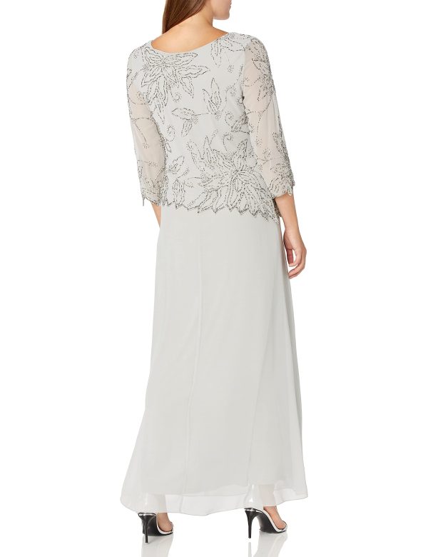 Women's BOAD Neck Asymetrical Beaded Dress