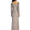 Women's Beaded Off Shoulder Gown