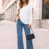 Womens Long Sleeve T-Shirts Dressy Business Casual Tops Tunic Fall Fashion Crewneck Blouse Trendy Winter Outfits 2025
