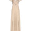 Women's 3D Beaded Point D'esprit Gown