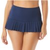 Sophie Pleated Skirted Swim Bottom — Sporty Skirt with Attached Bikini