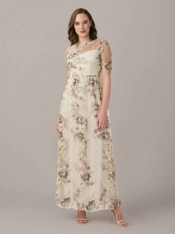 Women's Long Embroidered Dress