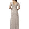 Women's Beaded Surplice Gown