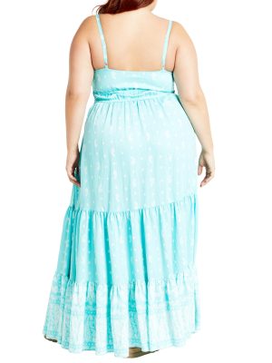 Women's Apparel Women's Plus Size Harlow Border Maxi Dress