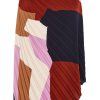 Women's Plus Size Skirt-Amaya Asymmetrical Harmonica Pleat Print