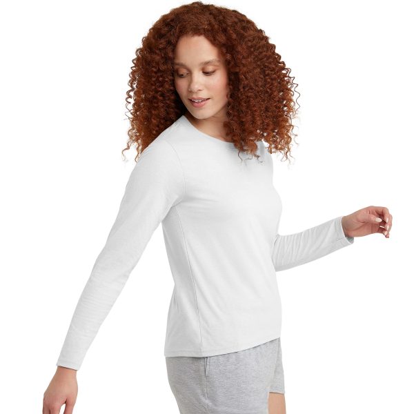 Women's Originals Long-Sleeve T-Shirt, Tri-Blend Lightweight Jersey Tee, Curved Hem, Available In Plus