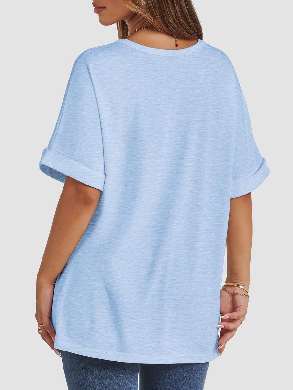 Womens Oversized T Shirts Summer Tops Spring Casual Loose Fit Workout Short Sleeve 2025 Beach Vacation