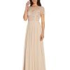Women's 3D Beaded Point D'esprit Gown