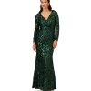 Women's Sequin Lace Long Gown