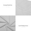 Womens Tops Ribbed Scoop Neck Knit Slim Fitted Casual Basic Tee Shirts for Women Fashion Trendy 2025