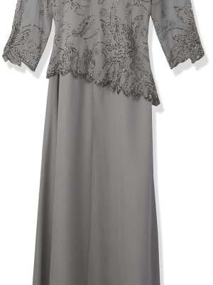 Women's BOAD Neck Asymetrical Beaded Dress