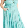 Women's Apparel Women's Plus Size Harlow Border Maxi Dress