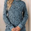 Womens Crewneck Long Sleeve Tops Casual Polka Dots Tops Summer Fall 2025 Tshirts Shirts