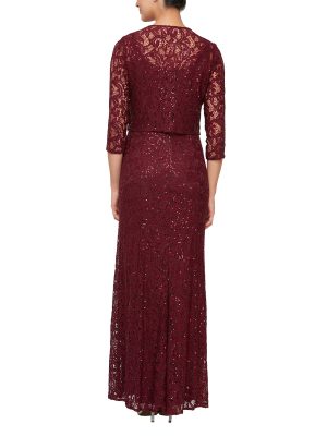 Women's Long Lace Jacket Dress