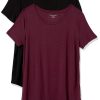 Women's Short-Sleeve Scoopneck Tunic, Pack of 2