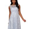Women's Embroidered Midi Cocktail Dress
