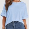 Womens Oversized T Shirts Summer Tops Spring Casual Loose Fit Workout Short Sleeve 2025 Beach Vacation
