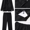 Women's Two Piece Sets Pants Suits Dressy Business Casual Outfits Professional Blazer Pantsuits Set Work Office