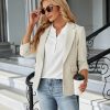 Women's Dressy Casual Tops Business Work Blouses White Button Down Shirts Cap Sleeve V Neck Tshirt