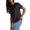 Women's Tri-Blend Relaxed Fit T-Shirt, Oversized Lightweight Tee, Available in Plus Size