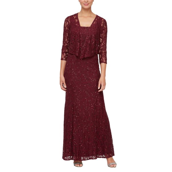 Women's Long Lace Jacket Dress