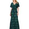 Women's Burnout Velvet Gown