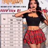 Womens Pleated Mini Skirt Solid Ruffle Lingerie Skirts Layered Y2K Plaid Outfit for Schoolgirl Role Play XS-4XL