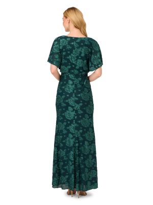 Women's Burnout Velvet Gown