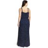 Women's Long Beaded Blouson Gown