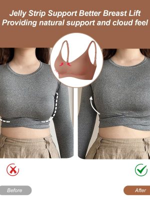 Womens Wireless Bras Comfortable Push Up Bra No Underwire Bra Full Support Lift Bralette Everyday Seamless Tshirt Bras