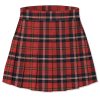 Girls Womens Pleated Mini Skirt Short High Waist School Uniform, 2Years - 4XL