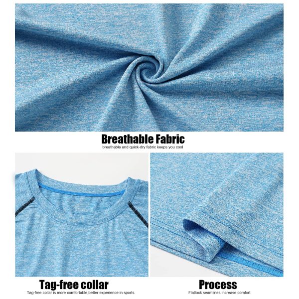 3-4 Pack Dry Fit Long Sleeve Tshirt for Women Moisture Wicking Long Sleeve Tee Outdoor Compression Running Workout Tops